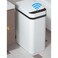 Yatmung Skinny Trash Can Automatic Touchless 4 Gallons Motion Sensor Bathroom Trash Can Electric Slim Plastic Narrow Garbage Can with Lid Thin Smart Trash Bin 155 Liters White
