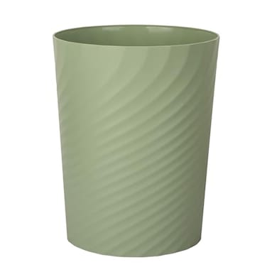 UUJOLY Plastic Small Trash Can Wastebasket Garbage Container Basket for Bathrooms Laundry Room Kitchens Offices Kids Rooms Dorms 35 Gallon Mint Green