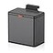 Mbillion Kitchen Compost Bin Hanging Trash Can with Lid 105 Gallon Stainless Steel Garbage Can for Kitchen Cabinet Door Mounted Trash Can Under Sink Door RV BathroomBrushed Black