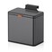 Mbillion Kitchen Compost Bin Hanging Trash Can with Lid 105 Gallon Stainless Steel Garbage Can for Kitchen Cabinet Door Mounted Trash Can Under Sink Door RV BathroomBrushed Black