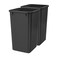 Rev-A-Shelf RevAShelf 27 qt Polymer Replacement Waste Container for RevAShelf Pullouts Kitchen Cabinet Trash Can Recycle Bin RV1024182 Black 2Pack