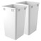 Rev-A-Shelf RevAShelf 27 qt Polymer Replacement Waste Container for RevAShelf Pullouts Kitchen Cabinet Trash Can Recycle Bin RV1024112 White 2Pack