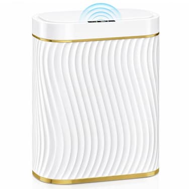 Ogikey Bathroom Small Trash Can with Automatic Touchless Lid 26 Gallon Smart Garbage Can Narrow Waterproof Trash Bin for Bedroom Office Living Room