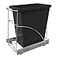 Tanamu Pull Out Trash Can Under Cabinet Under Sink Heavy Duty Sliding Adjustable Cabinet Garbage Can Organizer Requires Minimum Cabinets Opening 13 W X 18 DChrome Finish Waste Bin Not Included
