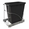 Tanamu Pull Out Trash Can Under Cabinet Under Sink Heavy Duty Sliding Adjustable Cabinet Garbage Can Organizer Requires Minimum Cabinets Opening 13 W X 18 DChrome Finish Waste Bin Not Included