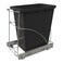 Tanamu Pull Out Trash Can Under Cabinet Under Sink Heavy Duty Sliding Adjustable Cabinet Garbage Can Organizer Requires Minimum Cabinets Opening 13 W X 18 DChrome Finish Waste Bin Not Included