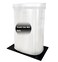 Luccov Trash Can Mat Waterproof Raised Edge Silicone Under Garbage Can Mat 118 X189 NonSlip Trash Can Pad for Kitchen Office Bedroom Reduce Floor Carpet Wall Scratches Black