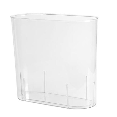 Anyoifax Small Trash Can Slim Garbage Can 3 Gallon Waste Basket Trash Bin Container for Bathroom Bedroom Living Room Kitchen Office Colleg Dorm Clear