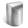 LOVEINUSA Mini Trash Can with Lid 15L Small Garbage Bin Brushed Stainless Steel Desk Trash Can for Bathroom Office Kitchen Coffee Table and Countertop Use