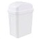 Idomy Idotry 18 Gallon White Swing Top Garbage Can Plastic Small Trash Can with Swing Lid 1 Pack
