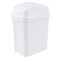 Idomy Idotry 18 Gallon White Swing Top Garbage Can Plastic Small Trash Can with Swing Lid 1 Pack