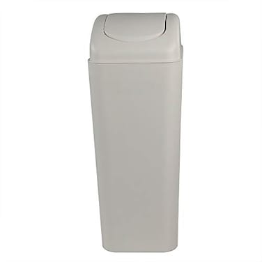 Obstnny 14 L 35 Gallon Slim Plastic Trash Can for Narrow Spaces at Bathroom or Office Bedroom R