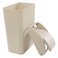 Obstnny 32 Gallon Slim Plastic Trash Can for Narrow Spaces at Home or Office Khaki 14L