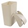 Obstnny 32 Gallon Slim Plastic Trash Can for Narrow Spaces at Home or Office Khaki 14L