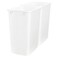 Rev-A-Shelf RevAShelf 2Pack 35 Quart Polymer Replacement Trash Bin Recycle Waste Garbage Container for Kitchen Cabinet Pullouts White RV35112 Large Plastic Bins for Home and Office