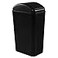 Cand 14 L Small Plastic Trash Can 32 Gallon Slim Swing Lid Garbage Bins Black