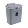 TOPROAD Kitchen Hanging Trash Can 24 Gallon Wall Mounted Counter Waste Compost Bin Small Garbage Can with Lid for CupboardBathroomBedroomOfficeCampingUnder SinkGrey