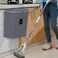 TOPROAD Kitchen Hanging Trash Can 24 Gallon Wall Mounted Counter Waste Compost Bin Small Garbage Can with Lid for CupboardBathroomBedroomOfficeCampingUnder SinkGrey