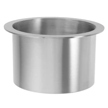 ABOOFAN Stainless Steel Countertop Trash Chute 47 Inch Round Stainless Steel Grommet for Garbage Bin Kitchen Embedded Waste Bin Replacement