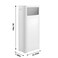 WanWanKa Trash Can with Lid Large Tall 8 Gallon Commercial Trash Can Plastic Waste Bin with Press top Lid White Garbage Can Suitable for Kitchen Bathroom Bedroom Living Room Office