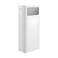 WanWanKa Trash Can with Lid Large Tall 8 Gallon Commercial Trash Can Plastic Waste Bin with Press top Lid White Garbage Can Suitable for Kitchen Bathroom Bedroom Living Room Office