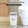 SHTALHST 3 Pack Bathroom Trash Can with Lid 25 Gallon Small Slim Trashcan Automatic Trash Can Touchless Motion Sensor Waterproof Plastic Trash Bin for Bedroom Kitchen Office Living Room White