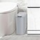 TIPGO Automatic Motion Sensor Bathroom Trash Can with Lid 26 Gallon Touchless Trash Bin Smart Garbage Can Plastic Slim Wastebasket for Bedroom Office Dorm Grey
