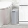 TIPGO Automatic Motion Sensor Bathroom Trash Can with Lid 26 Gallon Touchless Trash Bin Smart Garbage Can Plastic Slim Wastebasket for Bedroom Office Dorm Grey