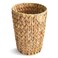 Coeusy Wicker Trash CanSmall Bathroom Trash CanWater Hyacinth Wicker Waste Basket for BathroomBoho Waste Basket for BedroomHome OfficeCompact Spaces2 Gallon Round