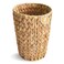 Coeusy Wicker Trash CanSmall Bathroom Trash CanWater Hyacinth Wicker Waste Basket for BathroomBoho Waste Basket for BedroomHome OfficeCompact Spaces2 Gallon Round