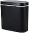 Sooyee 14 Liters Automatic Bathroom Trash Can with Lid 36 Gallon Touchless Sensor Trash Can for Kitchen Office Bedroom Bathroom Living Room Black Plastic