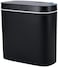 Sooyee 14 Liters Automatic Bathroom Trash Can with Lid 36 Gallon Touchless Sensor Trash Can for Kitchen Office Bedroom Bathroom Living Room Black Plastic