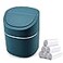 Business King Mini Desk Trash Can with Lid with Trash Bags 180 Pcs SwingLid Tiny Countertop Garbage Bin Small Table Top Plastic Covered Waste Basket