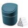 Business King Mini Desk Trash Can with Lid with Trash Bags 180 Pcs SwingLid Tiny Countertop Garbage Bin Small Table Top Plastic Covered Waste Basket