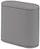 Sooyee 10 Liter Rectangular Slim Plastic Trash Can Wastebasket with Press Type Lid 24 Gallon Garbage Container Bin for Bathroom Powder Room Bedroom Kitchen Craft Room Office Gray