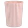 JiatuA Small Trash Can Plastic Wastebasket Round Garbage Container Bin for Bathroom Kitchen Bedroom Home Office College Dorm Pink