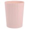 JiatuA Small Trash Can Plastic Wastebasket Round Garbage Container Bin for Bathroom Kitchen Bedroom Home Office College Dorm Pink