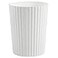 JiatuA Small Trash Can Plastic Wastebasket Round Garbage Container Bin for Bathroom Kitchen Bedroom Home Office College Dorm White