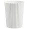 JiatuA Small Trash Can Plastic Wastebasket Round Garbage Container Bin for Bathroom Kitchen Bedroom Home Office College Dorm White
