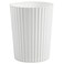 JiatuA Small Trash Can Plastic Wastebasket Round Garbage Container Bin for Bathroom Kitchen Bedroom Home Office College Dorm White
