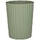 JiatuA Small Trash Can Plastic Wastebasket Round Garbage Container Bin for Bathroom Kitchen Bedroom Home Office College Dorm Green
