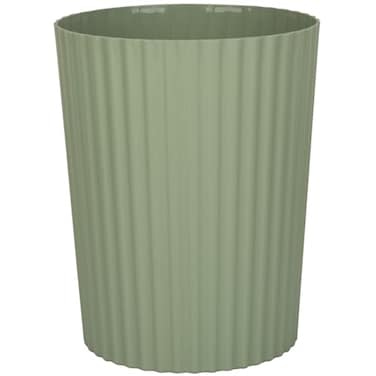JiatuA Small Trash Can Plastic Wastebasket Round Garbage Container Bin for Bathroom Kitchen Bedroom Home Office College Dorm Green