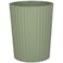 JiatuA Small Trash Can Plastic Wastebasket Round Garbage Container Bin for Bathroom Kitchen Bedroom Home Office College Dorm Green