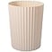 JiatuA Small Trash Can Plastic Wastebasket Round Garbage Container Bin for Bathroom Kitchen Bedroom Home Office College Dorm Beige