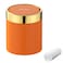 Mbillion Mini Trash Can with Lid Desktop Small Trash Can Recycling Bin Cute Metal Garbage Can for Tabletop Countertop UseStainless Steel 04Gal15L Waste Bin for Office Parlor Car BedroomSwing Lid Open