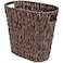 GRANNY SAYS Wicker Waste Basket Waterproof Bathroom Trash Can Bedroom Can Durable Wastebasket with Handles 15 Liters4 Gallons
