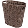 GRANNY SAYS Wicker Waste Basket Waterproof Bathroom Trash Can Bedroom Can Durable Wastebasket with Handles 15 Liters4 Gallons