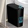 TIPGO 5 Gallon Motion Senor Bathroom Trash Can with Lid Automatic Garbage Can Touchless Smart Plastic Waste Basket for Narrow Spaces Bathroom Office Bedroom Living Room Black