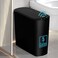 TIPGO 5 Gallon Motion Senor Bathroom Trash Can with Lid Automatic Garbage Can Touchless Smart Plastic Waste Basket for Narrow Spaces Bathroom Office Bedroom Living Room Black
