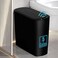 TIPGO 5 Gallon Motion Senor Bathroom Trash Can with Lid Automatic Garbage Can Touchless Smart Plastic Waste Basket for Narrow Spaces Bathroom Office Bedroom Living Room Black